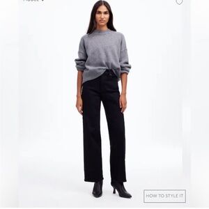 Madewell Black Flare & Wide Leg Jeans